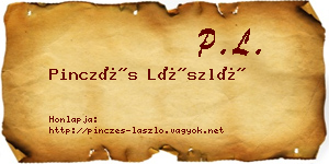 Pinczés László névjegykártya